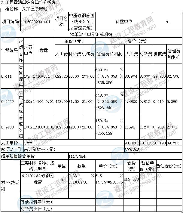 2013年造價工程師《案例分析》試題及答案解析第6題管道和設(shè)備工程