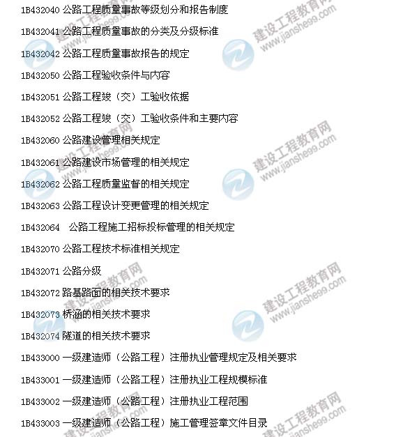 2014年一級(jí)建造師公路工程管理與實(shí)務(wù)大綱