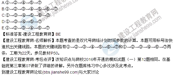 2016監(jiān)理質(zhì)量、投資、進(jìn)度控制試題及答案（106-120）