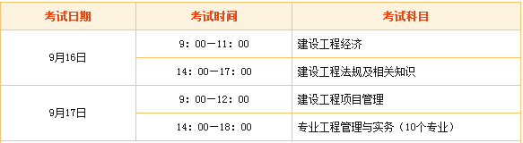 2018年一級(jí)建造師考試時(shí)間是什么時(shí)候？