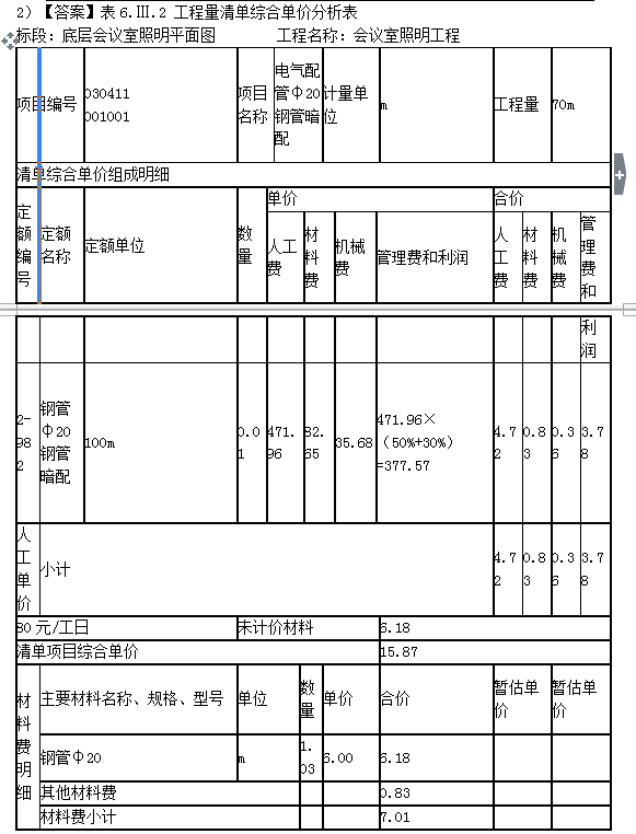 建設工程案例分析試題