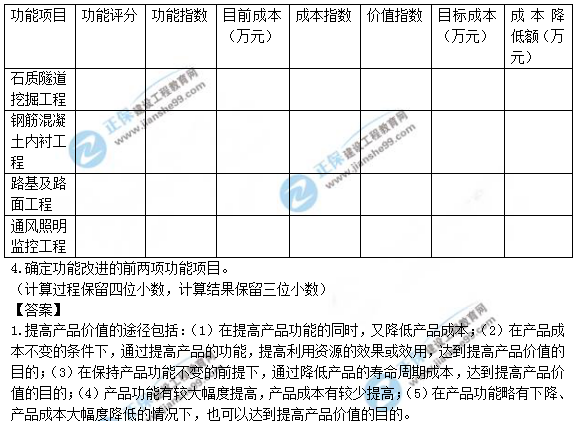 2018年造價(jià)工程師考試案例分析答案解析