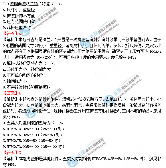 2018年造價(jià)工程師技術(shù)與計(jì)量（安裝）試題及答案解析