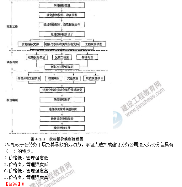 2018年一級造價工程師工程計價試題及答案解析