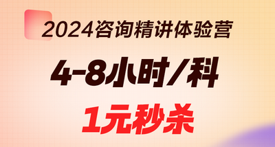 2024年咨詢工程師[精講體驗營]精講新版教材 限時1元秒殺